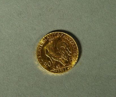 null 158-1- Pièce de 20 F en or (année 1911)