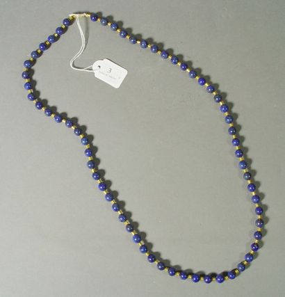 null 3- Sautoir en lapis-lazuli