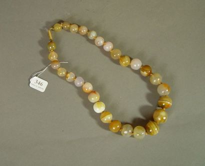 null 346- Collier de perles d'agate

Fermoir en or jaune