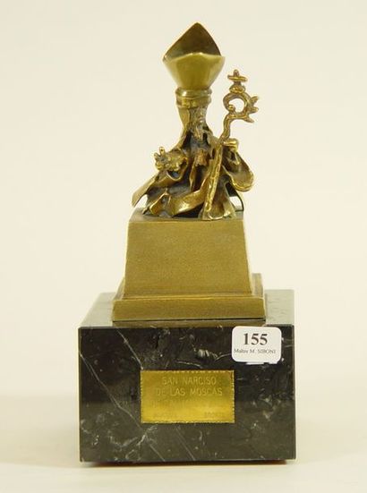 null 155- DALI (d'après)

''St Narciso''

Bronze doré

Socle en marbre

Hauteur :...