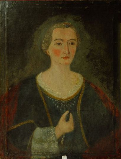 null 44- Ecole Française XVIIIème siècle

''Femme au collier de perles''

Huile sur...