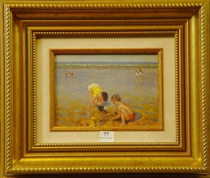 null 77- Ecole Française

''Enfants sur la plage''

Huile sur toile

11,5 x 16 c...