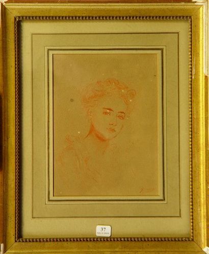null 37- Gustave Jean JACQUET

''Jeune femme''

Sanguine

22 x 16 cm