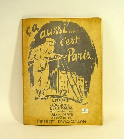 null 8- ''Çà aussi c'est Paris''

Volume

Lithographies de Jacques LECHANTRE