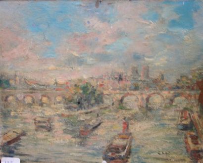 null CHAT (?)
La Seine à Paris
Huile sur isorel
Signée en bas à droite
19 x 23 c...