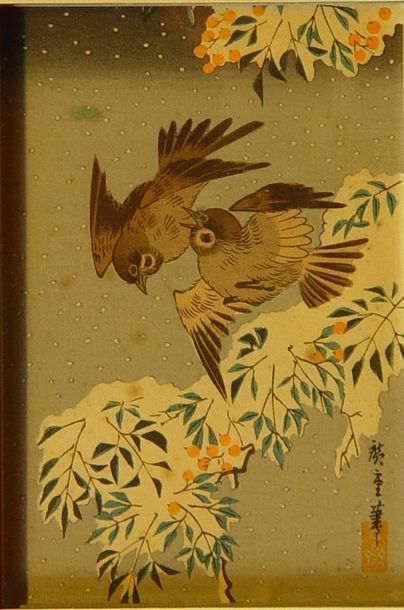null 24- ''Oiseaux''
Estampe japonaise