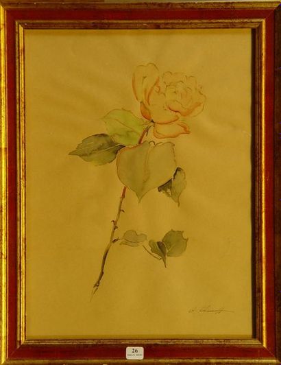 null 26- Alexis CHIRIAEFF

''La rose''

Aquarelle signée en bas à droite

39 x 29...