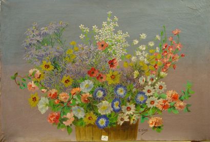 null 47- E. SINS

''Fleurs des champs''

Huile sur toile signée en bas à droite

52...