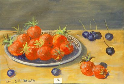 null 56- Christian EHLINGER

''Nature morte aux fruits''

Huile sur toile signée...