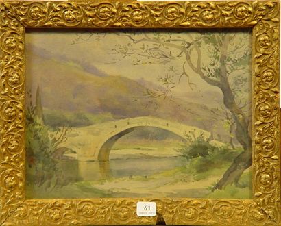 null 61- Ecole Française

''Le pont''

Aquarelle

20 x 26 cm