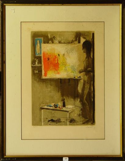 null 69- JANSEN

''L'atelier de l'artiste''

Lithographie numérotée 26/160