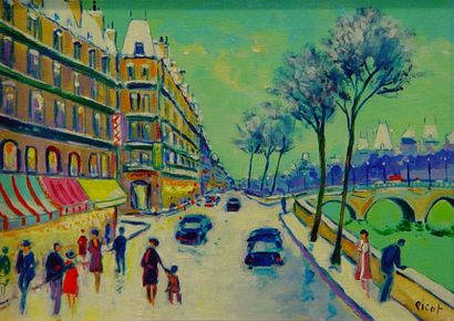 null 81- Jean-Claude PICOT

''Paris sous la neige''

Huile sur toile

15 x 21 cm