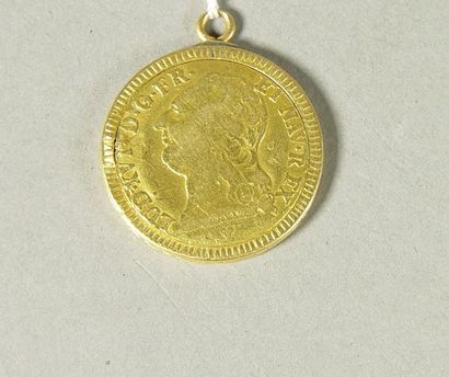 null 112- Louis d'or monté en pendentif, daté 1787

Pds : 12,11 g