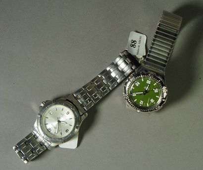 null 88- Montre chronographe FESTINA et montre bracelet SWATCH