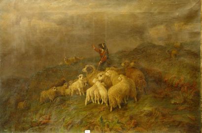 null 51- Auguste SCHENCK

''Berger et ses moutons''

Huile sur toile signée en bas...
