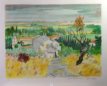 null 99- Yves BRAYER

''Paysage du Sud''

Lithographie