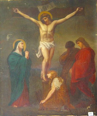 null 122- ''La crucifixion''

Huile sur toile

(petits manques)

56 x 44 cm