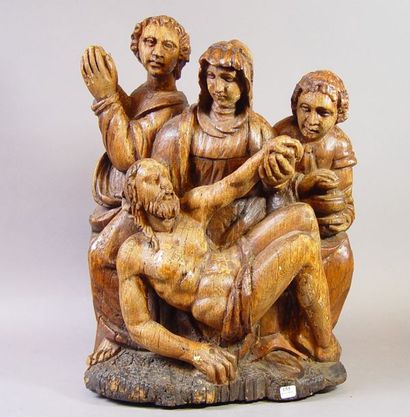 null 155- DEPLORATION du CHRIST

Groupe en chêne sculpté

La Vierge présente le Christ...