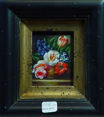 null 18- Ecole Française

''Fleurs''

Deux peintures sur panneau

7 x 9 cm