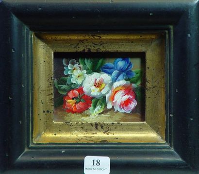 null 18- Ecole Française

''Fleurs''

Deux peintures sur panneau

7 x 9 cm