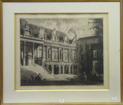 null 74- ''Hôtel de ville de La Rochelle''

Gravure