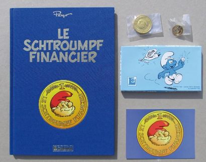 PEYO «Le Schtroumpf Financier». Lombard 1992. L'un des 600 exemplaires n° et signés...