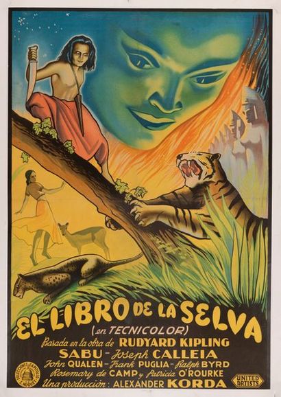 null EL LIBRO DE LA SELVA/JUNGLE BOOK
Zoltan Korda. 1942. Non signée. 70 x 100 cm....