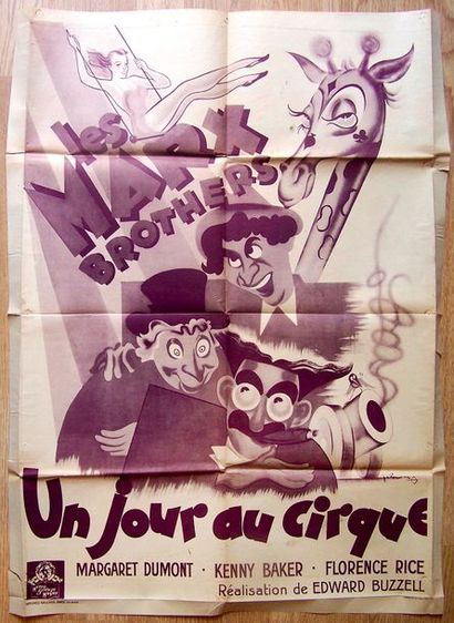null UN JOUR AU CIRQUE/AT THE CIRCUS
Edward Buzzell. 1939. J. R. Poissonnié. 60 x...