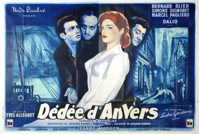 null DEDEE D'ANVERS
Yves Allegret. 1948. René Péron. 240 x 160 cm (2 panneaux). Affiche...