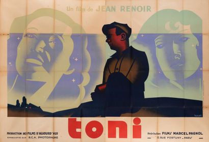 null TONI
Jean Renoir. 1935. Henri Cerutti. 240 x 160 cm (2 panneaux). Affiche française....