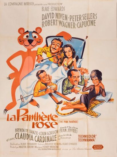 null LA PANTHÈRE ROSE/THE PINK PANTHER
Blake Edwards. 1963. Non signée. 120 x 160...