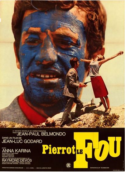 null PIERROT LE FOU
Jean Luc Godard. 1965. Non-signée. 120 x 160 cm. Affiche française....