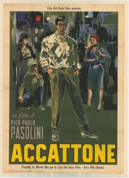 null ACCATTONE
Pier Paolo Pasolini. 1961. Symeoni. 100 x 140 cm. Entoilée. Affiche...