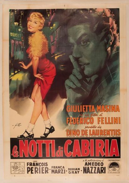 null LE NOTTI DI CABIRIA
Federico Fellini. 1957. Arnaldo Putzu. 100 x 140 cm. Entoilée....