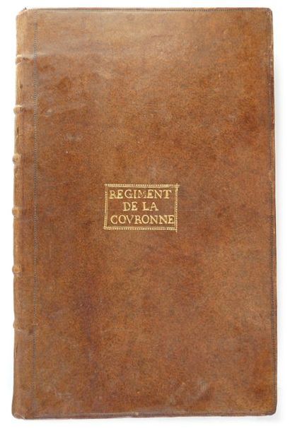 (BORNE DE GAGÈRES. André). Etat et Filiation du Régiment de la couronne créé en 1643...