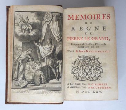 [ROUSSET DE MISSY. Jean]. Mémoires du règne de Pierre le Grand, Empereur de Russie,...