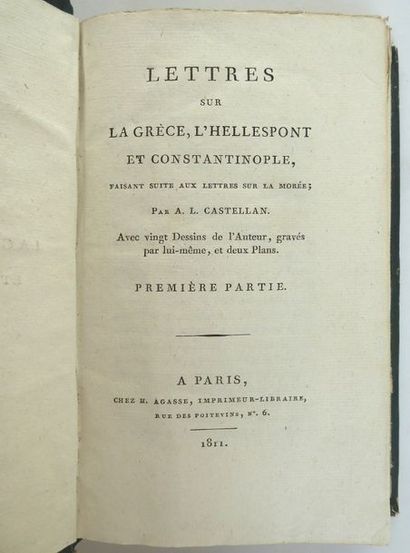 CASTELLAN. Lettres sur la Morée et les iles de Cérigo, Hydra et Zante; Lettres sur...