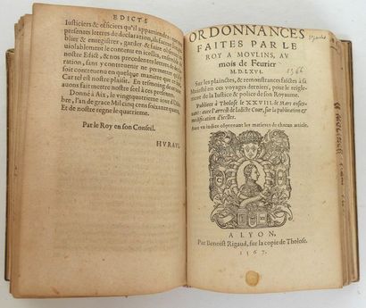 null Edicts et Ordonnances des Très chrestiens Roys de France, Henry Deuxiesme, François...