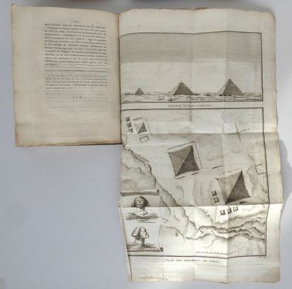 GROBERT. Jacques-François. Description des pyramides de Ghize, de la ville du Kaire...