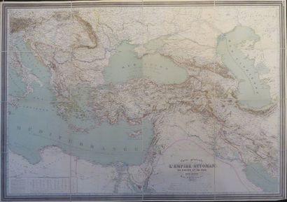 KIEPERT. Heinrich. Carte générale de l'Empire Ottoman en Europe et en Asie. Berlin,...