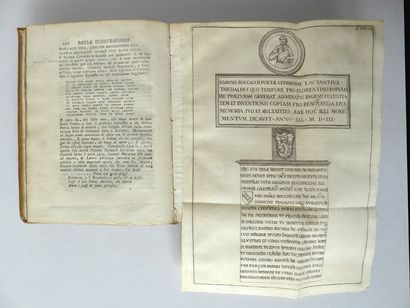 MANNI. Domenico Maria. Istoria del Decamerone di Giovanni Boccaccio scritta da Domenico...