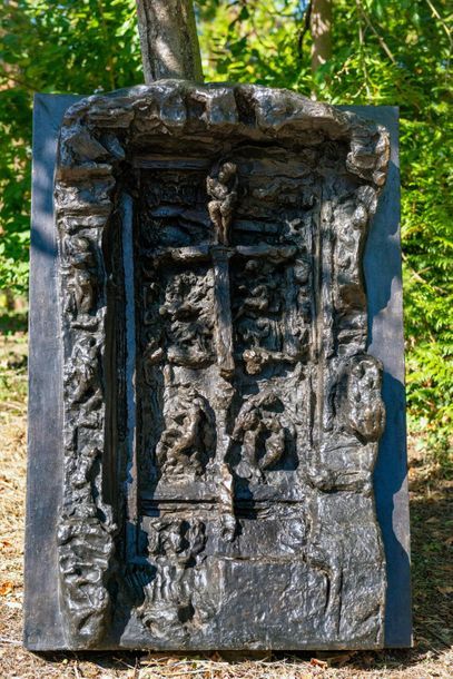 Auguste RODIN (1840-1917) Les Portes de l’Enfer, troisième maquette, élaboré vers... Gazette Drouot