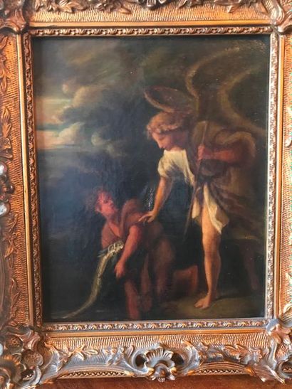 null Ecole XIXème siècle (copie)

Rafael Tobie et l’ange 

Huile sur toile