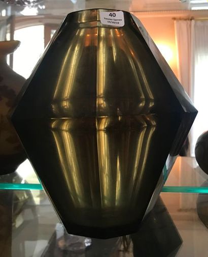 Vase en verre XXème