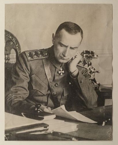 Alexandre Vassilievitch Koltchak (1874-1920) Photographie de l'amiral en Chef suprême...
