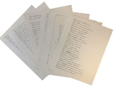 Sophie Koltchak (1876-1956) 16 f. manuscrits de poèmes.

София Федоровна Колчак (...