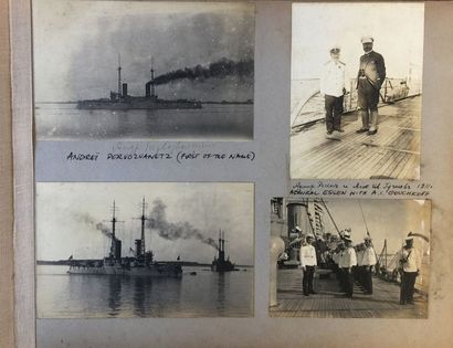 Alexandre Razvozov (1879-1920), vice-amiral Album photo maritime avec des vues du...