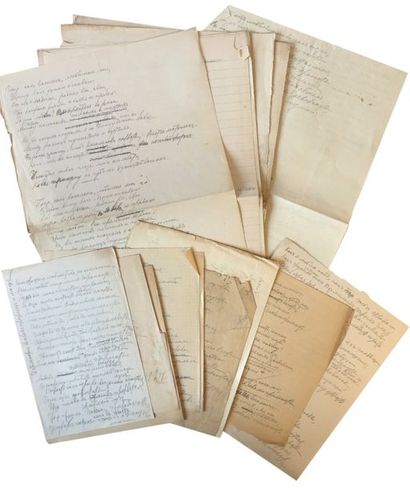 Sophie Koltchak (1876-1956) Poèmes manuscrits au crayon, 1917, 30 p.

София Федоровна...