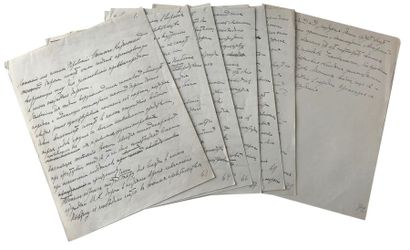 Alexandre Vassilievitch Koltchak (1874-1920) Projet manuscrit d'amiral sur l'importance...