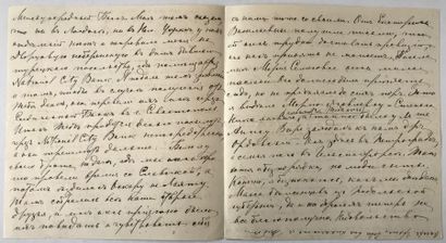 Sophie Féodorovna Koltchak (1876-1956) Lettre manuscrite adressée à l'amiral du 7...